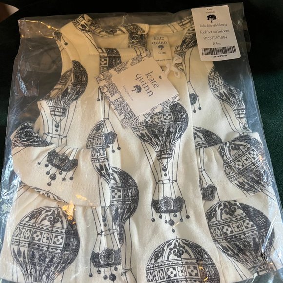 NWT Kate Quinn Hot Air Balloon Sleeveless Double Ruffle Ballerina Top 0-3m - Picture 3 of 6